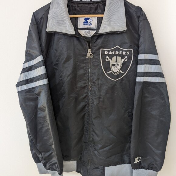 Men's Las Vegas Raiders Starter Full-Snap Varsity Jacket - Picture 1 of 5